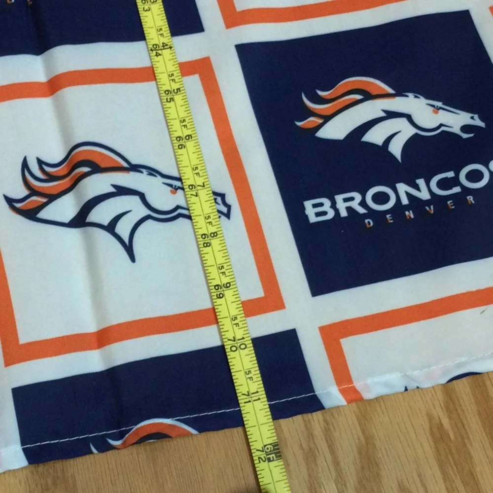 NFL Denver Broncos Logo Shower Curtain - Navy & Orange
